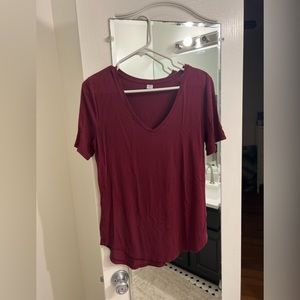 Maroon Old Navy small Boyfriend Tee